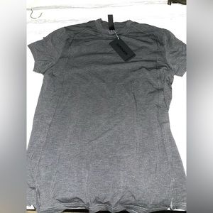 Mens alphalete premium fitted T-shirt Size M Heather dark grey